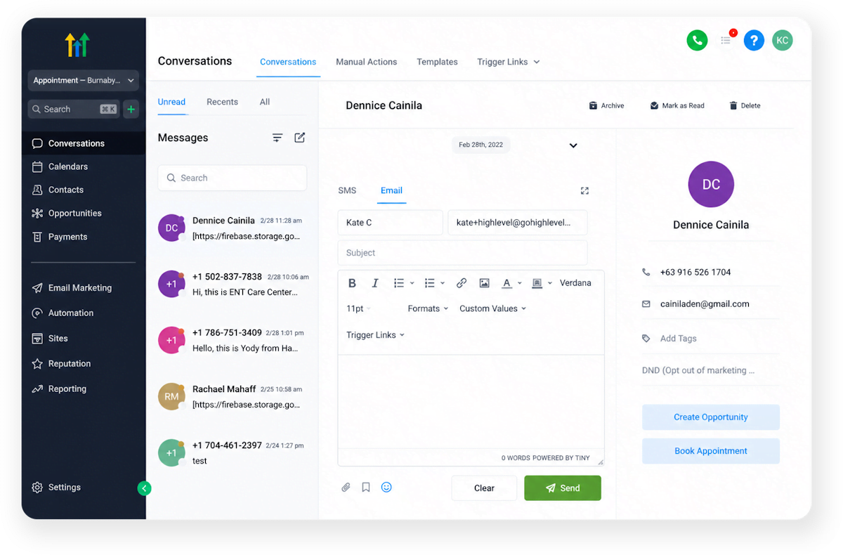 GoHighLevel Dashboard